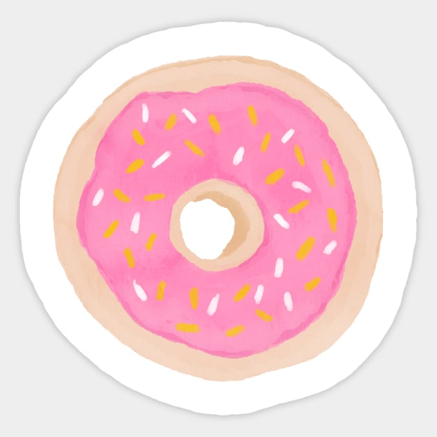 Pink Donut Design Sticker by SparklyRainbowStore